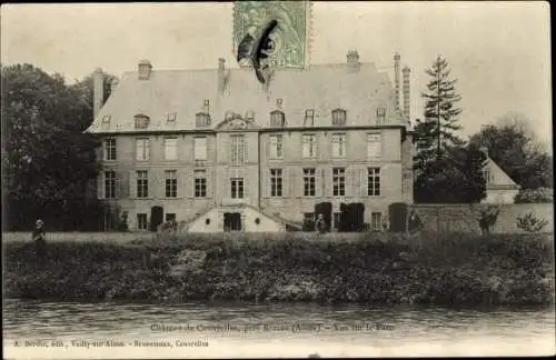 Ak Couvrelles lez Braine Aisne, Schloss, Blick auf den Park