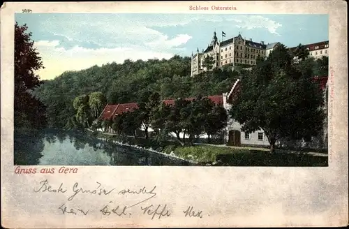 Ak Gera in Thüringen, Schloss Osterstein