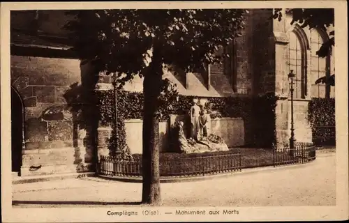 Ak Compiègne Oise, Kriegsdenkmal