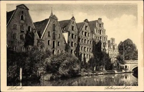 Ak Hansestadt Lübeck, Salzspeicher