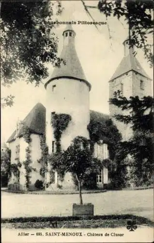 Ak Saint Menoux Allier, Chateau de Clusor