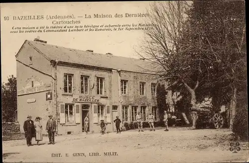 Ak Bazeilles Ardennes, Haus der Leisten, Patronen
