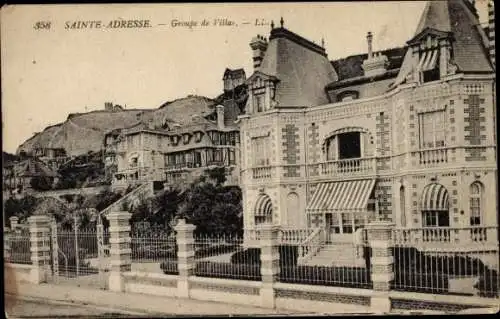 Ak Sainte Adresse Seine Maritime, Villengruppe