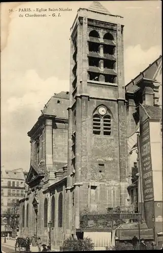 Ak Paris V, Kirche St-Nicolas-du-Chardonnet