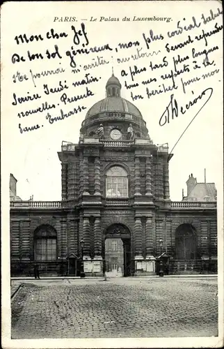 Ak Paris VI Luxemburg, Palais du Luxembourg