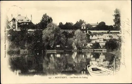 Ak Montigny sur Loing Seine et Marne, Die Ufer des Loing