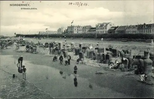 Ak Nordseebad Norderney Ostfriesland, Strandleben