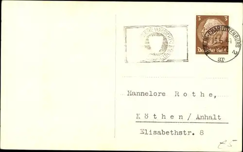 Ak Schauspielerin Ilse Werner, Portrait, UFA, Ross Verlag  2703/2, Autogramm