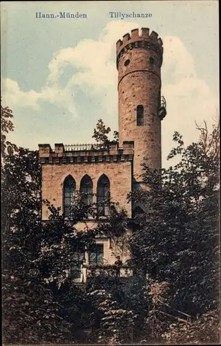 Ak Hann. Münden in Niedersachsen, Tillyschanze, Gedicht