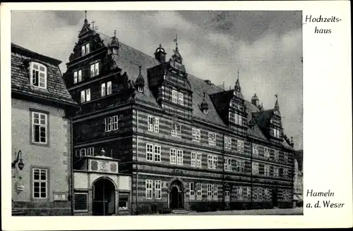 Ak Hameln an der Weser Niedersachsen, Hochzeitshaus