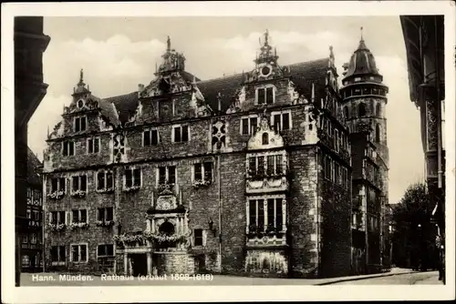 Ak Hann. Münden in Niedersachsen, Rathaus