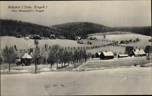 Ak Rehefeld Zaunhaus Altenberg im Erzgebirge, Totalansicht