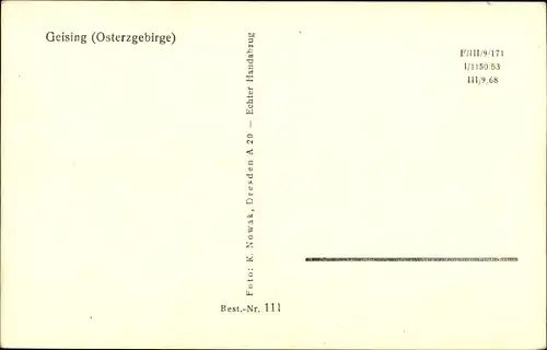 Ak Geising Altenberg im Erzgebirge, Panorama