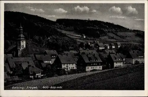 Ak Geising Altenberg im Erzgebirge, Totalansicht