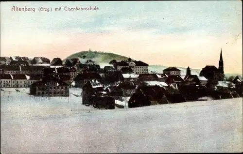 Ak Altenberg im Osterzgebirge, Eisenbahnschule