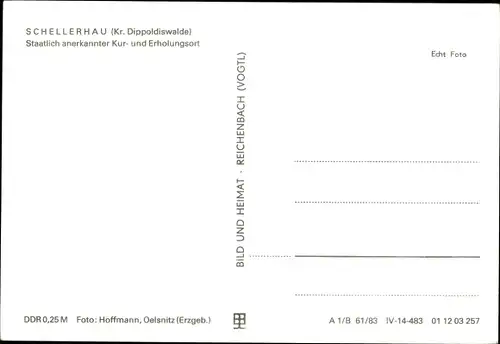 Ak Schellerhau Altenberg im Erzgebirge, Teilansicht, Kirche