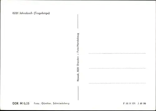 Ak Johnsbach Glashütte im Osterzgebirge, Kirche