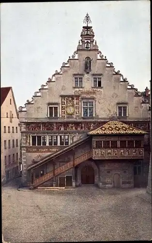 Ak Lindau am Bodensee Schwaben, Altes Rathaus, Nordseite