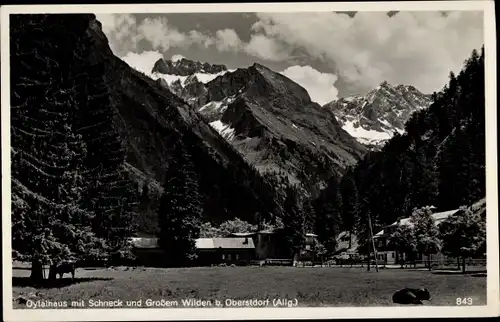 Ak Oberstdorf im Oberallgäu, Oytalhaus, Schneck, Großer Wilden