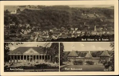 Ak Bad Kösen Naumburg an der Saale, medizinische Badeanstalt, Kurmittelhaus