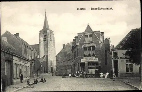 Ak Mortsel Flandern Antwerpen, Benedictusstraat