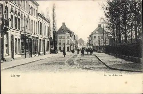 Ak Lier Lierre Flandern Antwerpen, La rue de Anvers