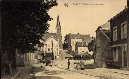 Ak Petit Rechain Verviers Wallonie Lüttich, Dorfzentrum