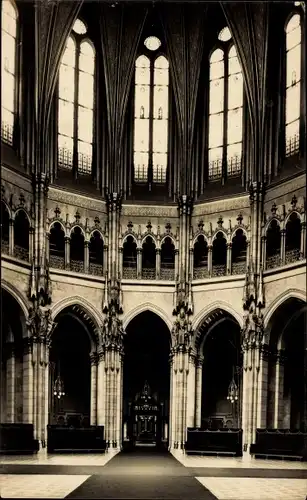 Ak Budapest Ungarn, Parlament, Kuppel-Halle