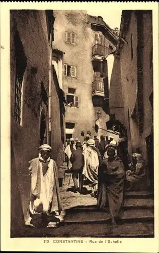 Ak Constantine Algerien, Rue de Echelle