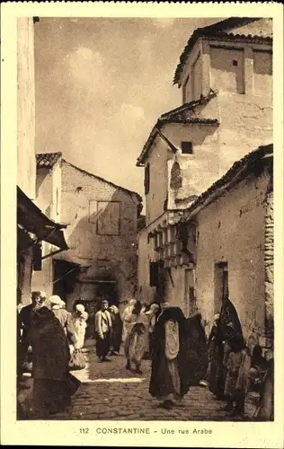 Ak Constantine Algerien, Rue Arabe
