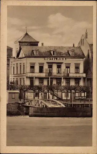 Ak Boppard am Rhein, Hotel-Weinhaus Ries
