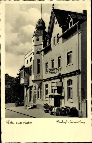 Ak Niederfischbach Sieg im Landkreis Altenkirchen Westerwald, Hotel Zum Anker