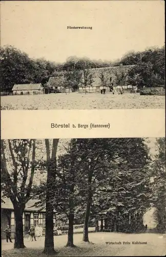 Ak Börstel Berge Niedersachsen, Försterwohnung, Wirtschaft Fritz Kolkhorst