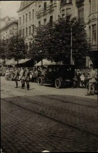 Foto Ak Aachen, General Foch, Soldaten, 1919
