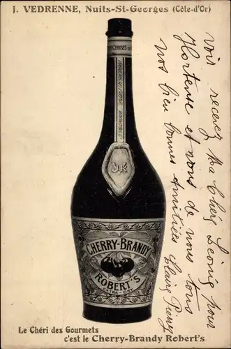 Ak Nuits Saint Georges Côte d'Or, Cherry Brandy Robert's, J. Vedrenne
