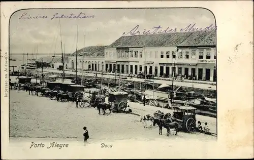 Ak Porto Alegre Brasilien, Doca, Hotel