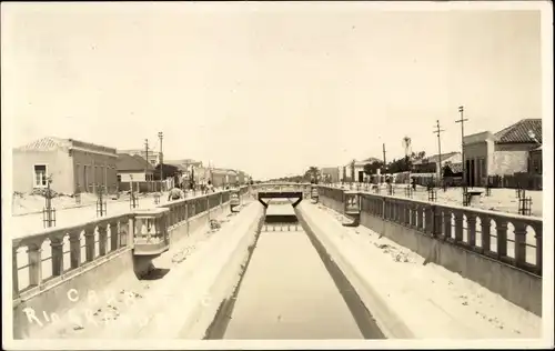 Ak Rio Grande Brasilien, Kanal, Brücke