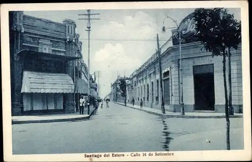 Ak Santiago del Estero Argentinien, Calle 24 de Setiembre