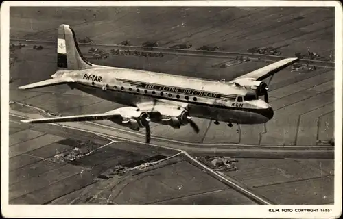 Ak KLM Lockheed Constellation, PH-TAR, The Flying Dutchman, Flugzeug Douglas DC4