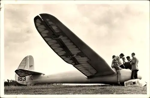 Ak Segelflugzeug, Zweefvliegen, Jeugd en Luchtvaartserie