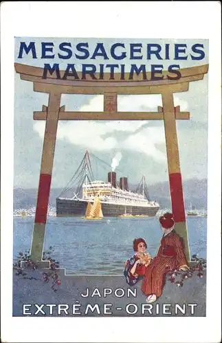 Künstler Ak Messageries Maritimes, Japon, Extreme Orient