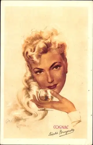 Künstler Ak Reklame, Cognac, Leopold Brugerolle