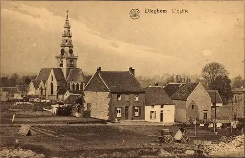 Ak Diegem Dieghem Machelen Flämisch-Brabant, Die Kirche