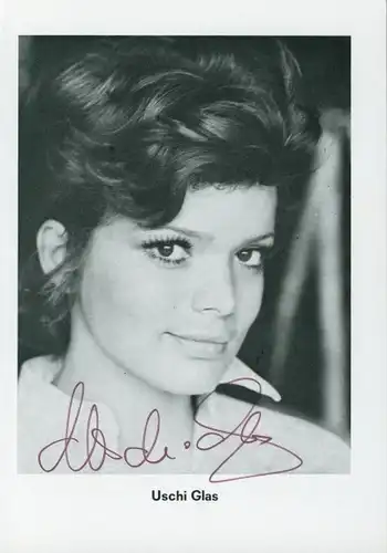 Ak Schauspielerin Uschi Glas, Portrait, Autogramm