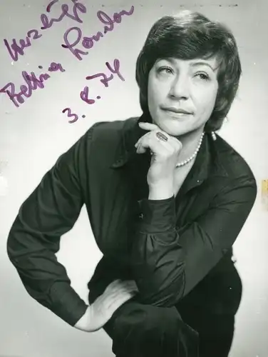 Foto Schauspielerin Bettina London, Portrait, Autogramm