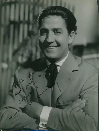Foto Schauspieler und Sänger Vico Torriani, Portrait, Autogramm