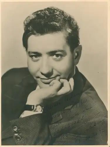 Foto Schauspieler Fred Frohberg, Portrait, Armbanduhr, Autogramm