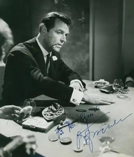 Foto Schauspieler OW Fischer, Portrait, Autogramm