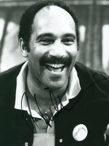 Foto Schauspieler und Sänger Ron Williams, Portrait, Autogramm