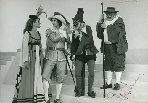 Foto Schauspieler Günther Maria Halmer, Theaterszene, Autogramm